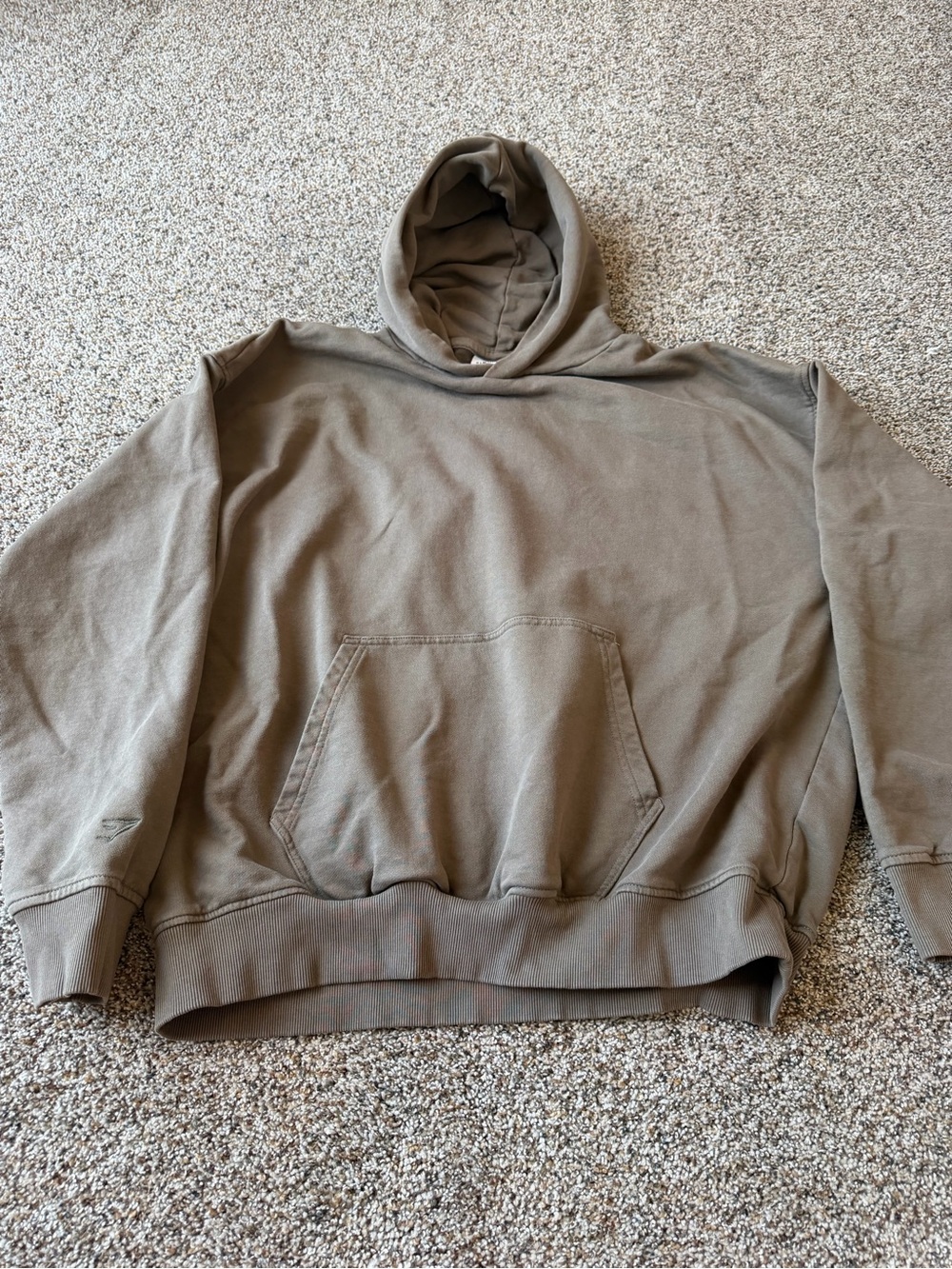 Gymshark Rest Day Essentials Hoodie Men's Large Brown Oversized Pump Cover